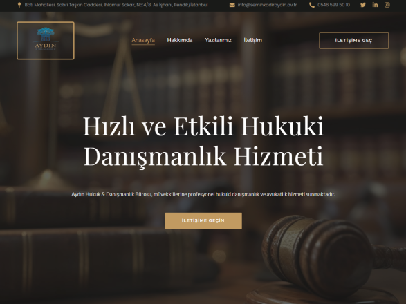 avukat site tasarımı