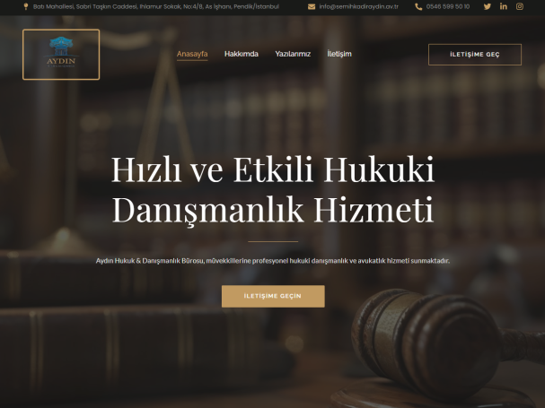 avukat site tasarımı